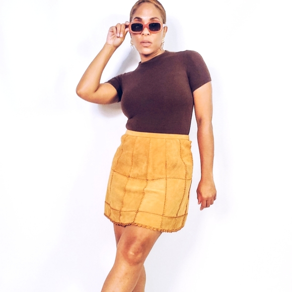 Free People Dresses & Skirts - Leather Mini Skirt